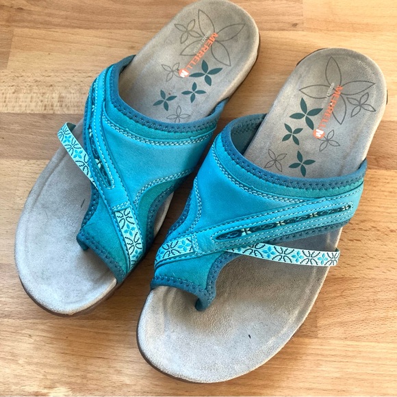 Merrell Size 8 Terran J21810 Sandals in Algiers Blue - Picture 1 of 5